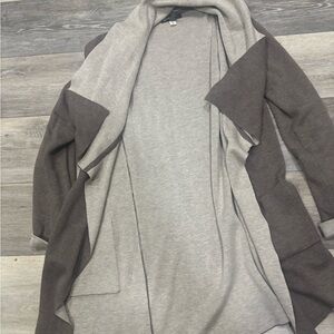 INC International Concepts Tan and Brown Open Cardigan